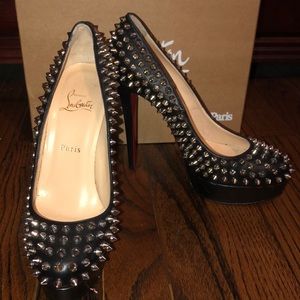 Christian Louboutin platform spiked pumps size 39